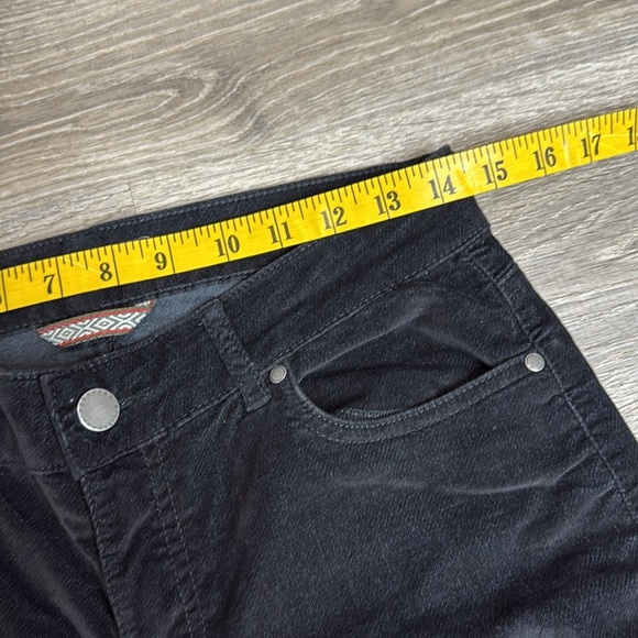 Peruvian Connection Zoe Velveteen Mid-Rise Skinny Jeans in Black Sz 6 - Picture 9 of 13